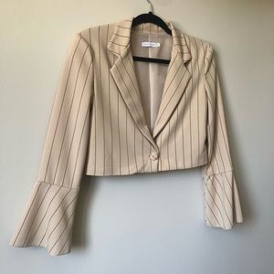 Boohoo Pinstripe Blazer & Pant Set - UK 10